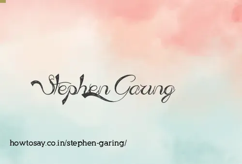 Stephen Garing