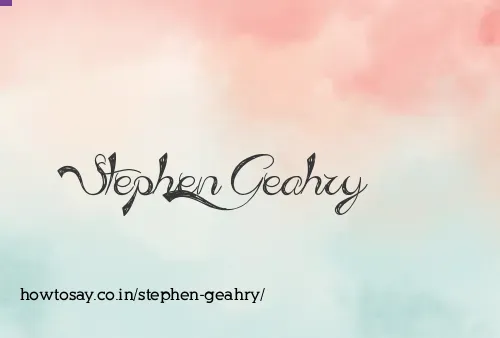 Stephen Geahry