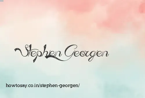 Stephen Georgen
