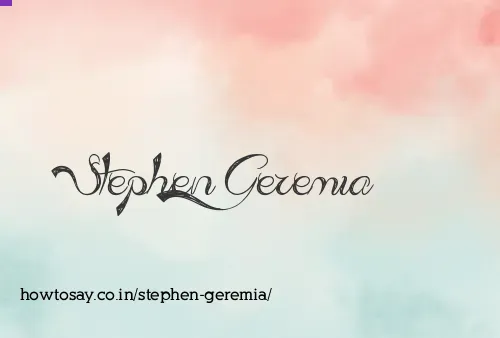 Stephen Geremia