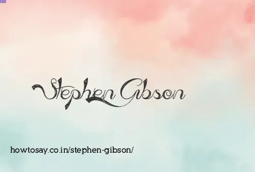 Stephen Gibson