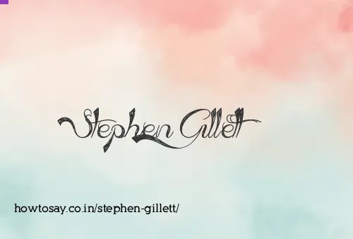 Stephen Gillett