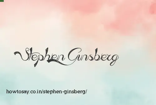 Stephen Ginsberg