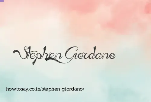 Stephen Giordano