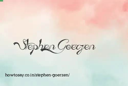 Stephen Goerzen