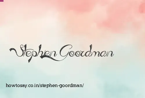 Stephen Goordman