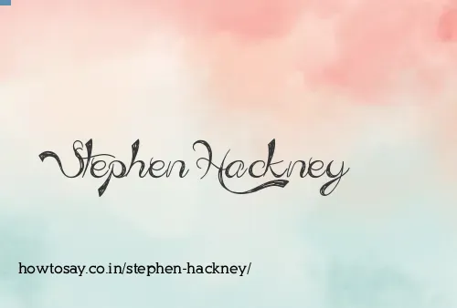 Stephen Hackney