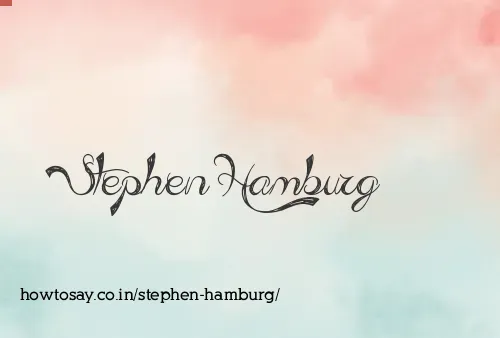 Stephen Hamburg