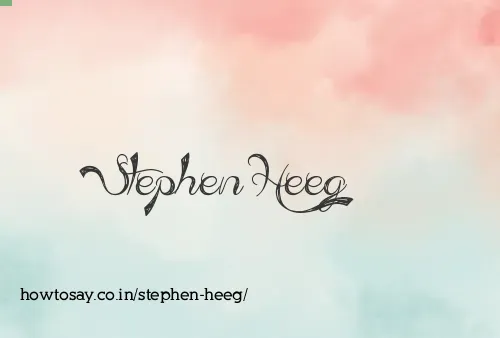 Stephen Heeg