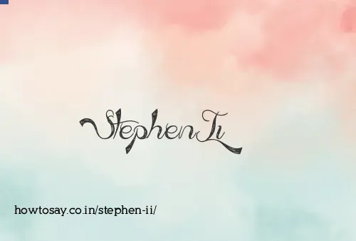 Stephen Ii