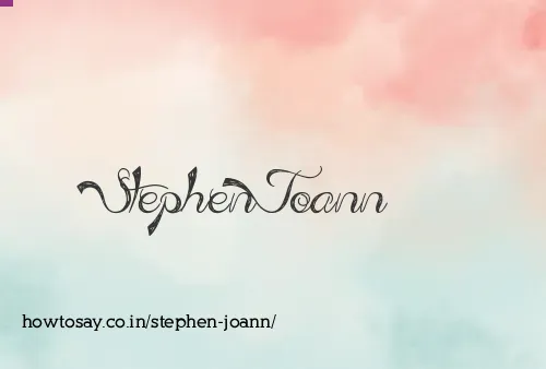 Stephen Joann