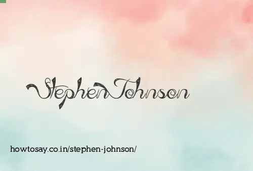 Stephen Johnson