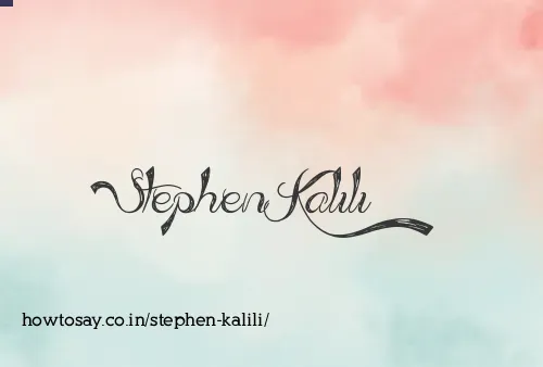 Stephen Kalili