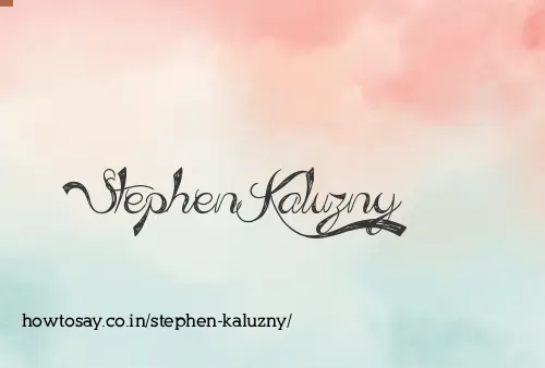 Stephen Kaluzny