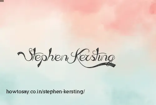 Stephen Kersting