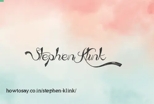 Stephen Klink