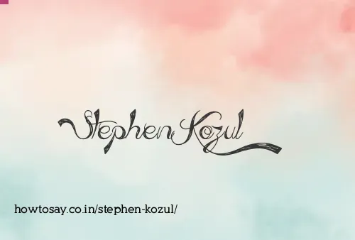 Stephen Kozul