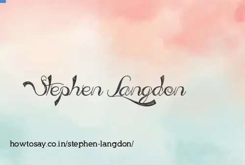 Stephen Langdon
