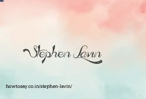 Stephen Lavin