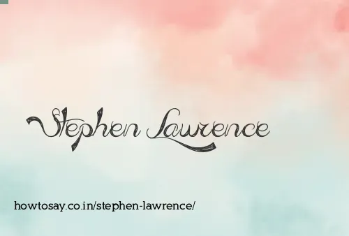 Stephen Lawrence