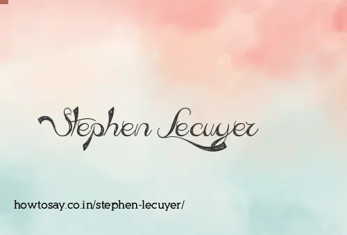 Stephen Lecuyer