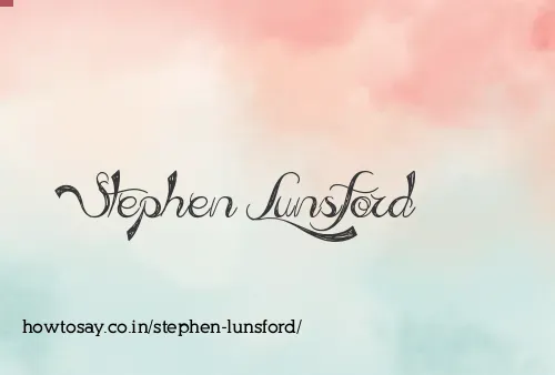 Stephen Lunsford