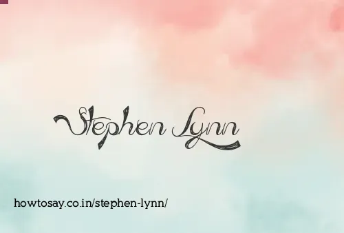 Stephen Lynn