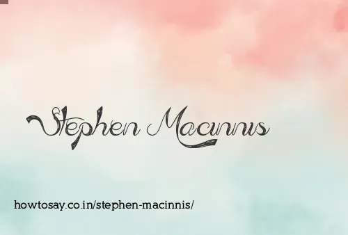 Stephen Macinnis
