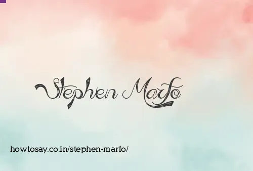 Stephen Marfo