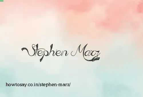 Stephen Marz