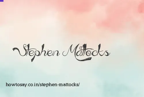 Stephen Mattocks