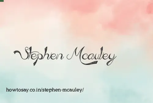 Stephen Mcauley