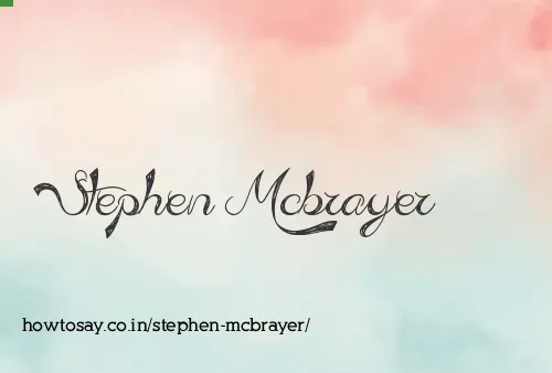 Stephen Mcbrayer