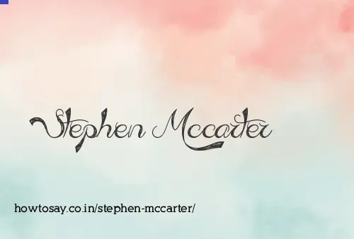 Stephen Mccarter