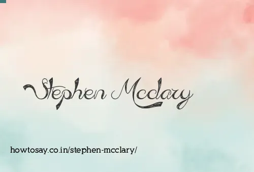 Stephen Mcclary
