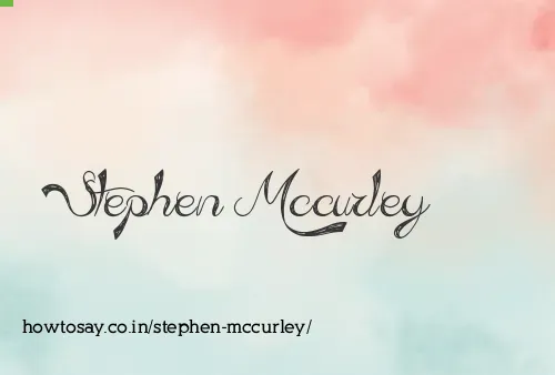 Stephen Mccurley