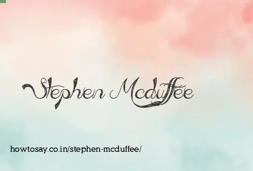 Stephen Mcduffee
