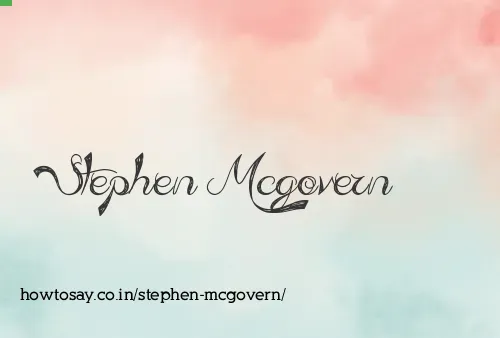 Stephen Mcgovern