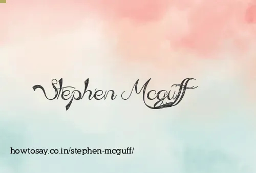 Stephen Mcguff