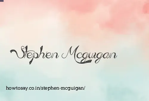 Stephen Mcguigan