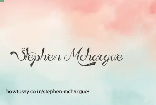 Stephen Mchargue