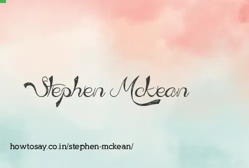 Stephen Mckean