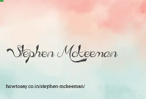 Stephen Mckeeman