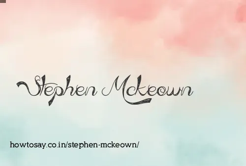 Stephen Mckeown