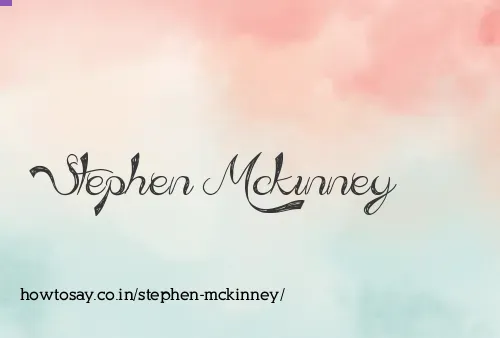 Stephen Mckinney