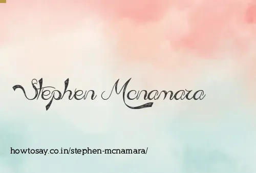 Stephen Mcnamara