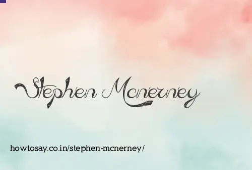 Stephen Mcnerney