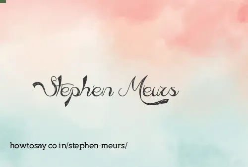 Stephen Meurs