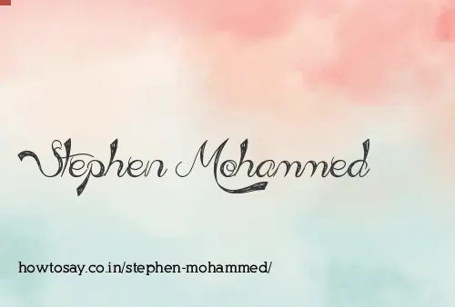 Stephen Mohammed
