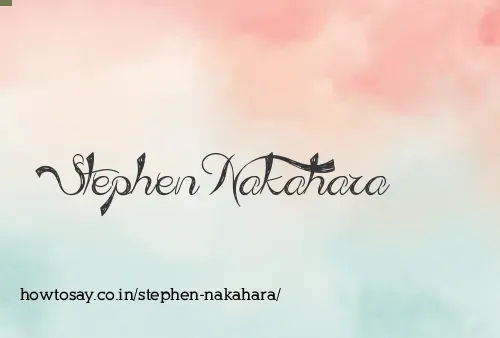 Stephen Nakahara